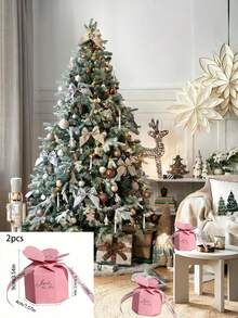 10pcs Creative Flower Petal Candy Box, European Style Wedding Table Gifts Hexagonal Flower Petal Box With Ribbon, Wedding Favor Box - Multicolor - View 13