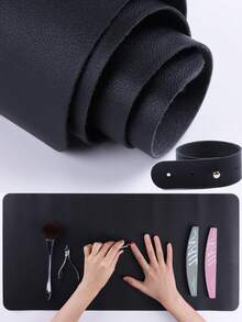 Waterproof Foldable Nail Art Table Mat, Washable Nail Art Hand Pillow, Soft Leather Material, Acrylic Nail Cleaning Desk Mat, Suitable For Nail Art Salon Home Or Studio (60*30cm) - Multicolor - View 12