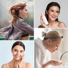 Set de 3 piezas: Diadema elástica circular completa, peine circular de plástico y soporte para diadema, adecuado para mujeres y niñas, kit de peinado, kit de herramientas para el cabello - Negro - Ver 7