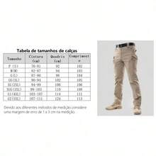 Men's Tactical Multi-Pocket Pants, Casual Waterproof Trousers, IX7 - 灰色 - 查看 3