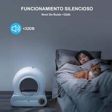 INTELOCO Arenero para Gato Autolimpiable, Inteligente Arenero automatico Gatos Caja dearena Extragrande de 65L+9L Cuenta con esterilización, Control de aplicación - 1 - Ver 5