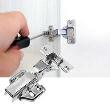 10-Piece Adjustable Soft Close 35mm Kitchen Cabinet Door Hinges - Silver - View 11