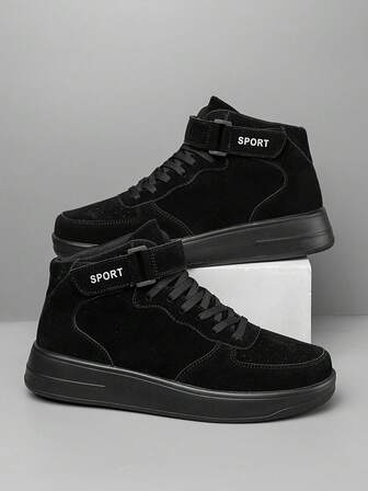 Zapatos deportivos casuales con amortiguación y corte alto con letra personalizada para hombres, zapatos de moda y estilo callejero para hombres, zapatillas casuales para senderismo al aire libre, zapatos cómodos para correr para parejas