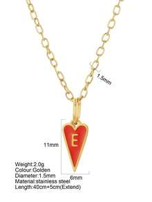 1pc Fashion Personalized 26 Initial Letter Pendant Necklace, Versatile Design Suitable For Christmas Wear & Gift - Gold - View 38