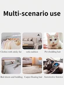 1pc Reusable Lint Brush, A Magical Anti-Static Lint Remover That Can Scrape Off Pet Hair, Human Hair, Paper Scraps, Dandruff Stuck On Clothes. Double-Sided Design Suitable For Wool Coats And Other Lint-Prone Clothes, Also Can Be Used As A Bedsheet Lint Remover - Multicolor - View 4