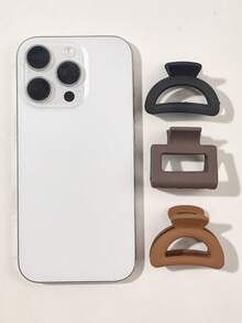 10 قطعة/مجموعة مشابك شعر صغيرة نصف دائرية بلون أسود وبني داكن، إكسسوارات شعر جميلة وعصرية لتثبيت الغرة والشعر المتطاير، مشابك شعر موضة الشتاء