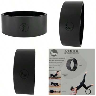 u2013 Rueda para Yoga Aro con Cubierta de Poliuretano Yoga Wheel para Estiramientos, Flexibilidad y Posturas Avanzadas para Espalda, Pecho, Cadera y Core Mejora el Equilibrio y la Movilidad