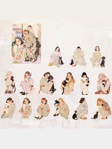 30pcs/Pack Daily Life Theme Stickers, Creative Aesthetic Sticker Decals, DIY Decorative Scrapbooking Craft Materials, Holiday Gifts, Personalized Scrapbook School Supplies