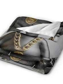 Kawss Kawaii Kaw  Blanket Flannel Blanket, Super Comfortable Winter Warm Blanket Summer Air Conditioning Blanket, Soft And Light Bed Sofa Decoration, Not Easy To Shed, Machine Washable - Black - View 6