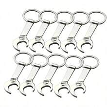 1/5/10/20/50pcs Personalized Bottle Opener, Customizable Text, Creative Wrench Keychain, Portable Keychain, Unique Gift For Father's Day, Christmas, Birthday, Wedding, Anniversary, Friends, Family, Clients, Colleagues