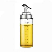 1 Peça Dispensador E Recipiente De Óleo De Vidro Sem Chumbo, Durável E Resistente À Corrosão Para Cozinha, Adequado Para Molho De Soja, Vinagre, Óleo De Especiarias, Azeite E Outros Óleos Comestíveis E Temperos. (design Anti-vazamento)