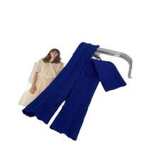 Christmas Women's Winter Gloves Ins Style Knitted Arm Warmers Warm Knitted Wool Half Sleeve Women's Autumn Winter Fingerless Touchscreen Gloves - 黃色 - 查看 5