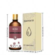 100ml/3.4oz, 30ml/1.0oz, 10ml/0.34oz Premium Rose Fragrance Essential Oil, Suitable For Diffuser, Humidifier, Holiday Gift - Rose - View 7