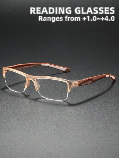 Rivsar 阅读眼镜，新款猫眼半框双光眼镜，带柔性弹簧镜腿，高清镜片，长期佩戴不晕眩，适合阅读/缝纫/商务/办公/优雅/日常使用，轻巧的圆形镜框，运动防滑，舒适地用于电脑、手机和书籍阅读，防止眼睛疲劳，便携式设计适合各种脸型，是节日、父母、万圣节、情人节、圣诞节的绝佳礼物