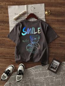 男士休闲百搭简约图案印花短袖T恤