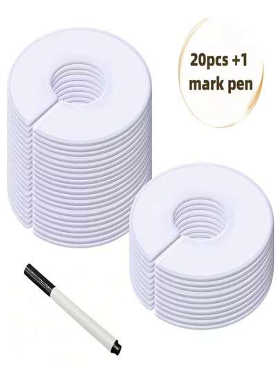 5/10/20/30pcs Closet Dividers, Clothing Organizers - Unisex Closet Hanger Size Dividers, Closet Organizers, Plastic Clothing Dividers, Closet Labels, Closet Dividers, Clothing Organizers, Boutique Clothing Rack Dividers, Hanger Dividers, Hangers For Bedrooms, Organize Clothes By Type, Size, Or Age, Reusable Hanger Labels, Space-Saving Closet Dividers,Wardrobe,Christmas Decorations Home,Christmas Gifts