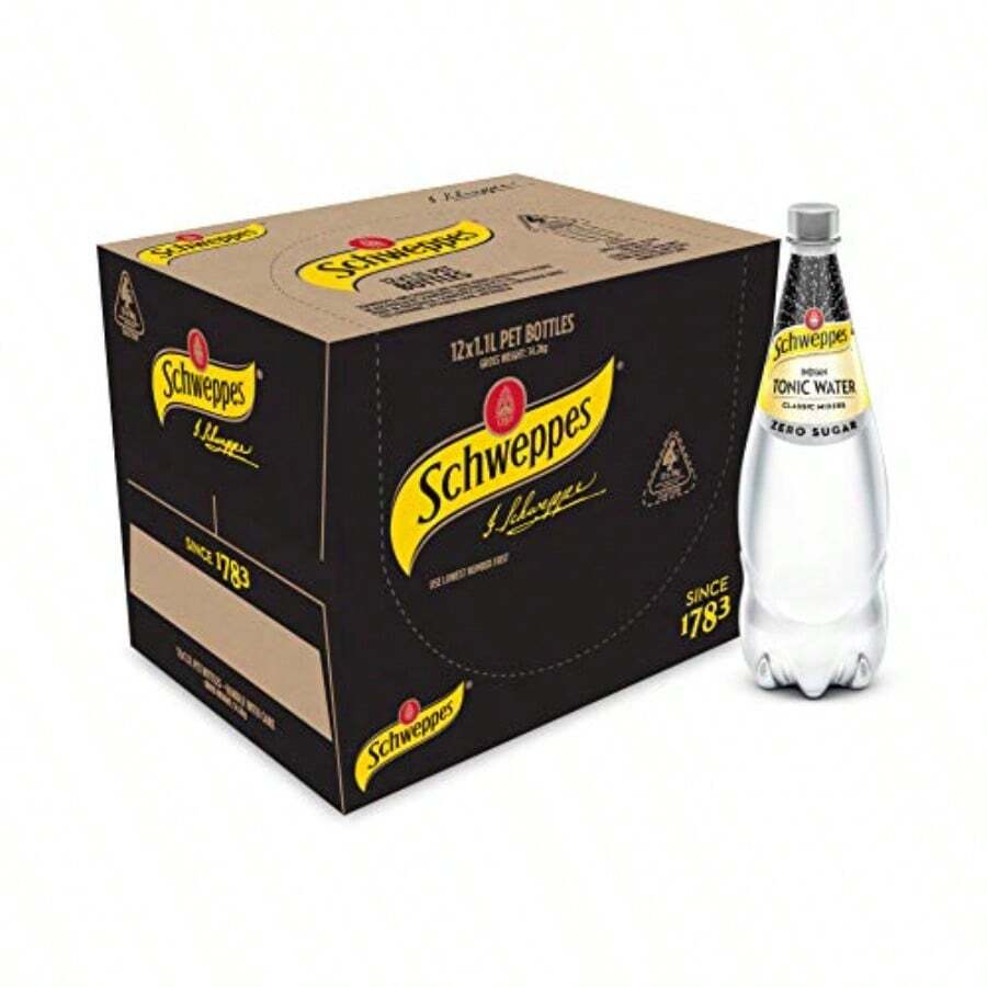 Schweppes Diet Tonic Water 12 X 1.1L
