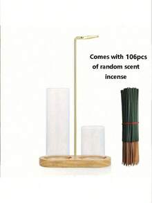 2 In 1 Incense Holder, Wire Incense Clip For Anti-Ash Flying Incense Burner With Removable Glass Ash Collector And Incense Candle Organizer, Elegant Aromatherapy For Meditation, Yoga, Tea Space And Home Decor,Living Room Accessories. - Multicolor - View 14