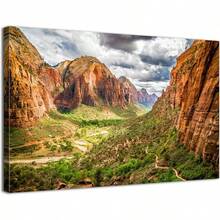 Arte de pared de montaña para sala de estar, decoración de pared de lienzo de paisaje natural de bosque, pósteres del Parque Nacional Denali, paisaje de Monte McKinley, arte escénico moderno de Alaska, decoración para oficina, dormitorio y hogar - transparente - Ver 8