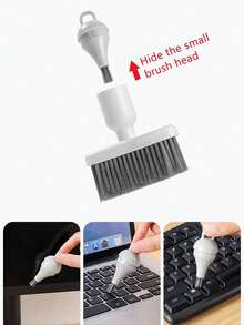 1pc Multifunctional Computer Cleaning Brush Soft Brush Keyboard Cleaning, Corner Gap Dust Collector Gap Cleaning Brush, Suitable For Windows, Small Corners, Beds, Sofas
