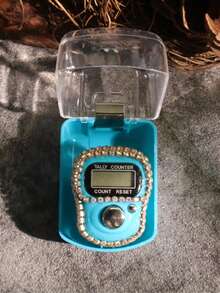 1个/5个/10个迷你可爱指环计数器，便携式手压式电子显示计数器，静音手动多通道计数器，经久耐用 - 多色 - 查看 6