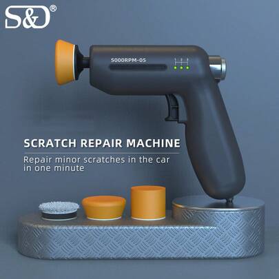  S&D 汽车打蜡抛光打磨机汽车漆面划痕修复挡风玻璃油膜去除机汽车抛光工具