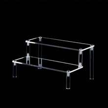 Soporte de exhibición de escalera de varios niveles transparente, soporte de exhibición de pastel de varios niveles, soporte de exhibición de perfume, soporte de botella de perfume, soporte de exhibición transparente de acrílico de fácil montaje, de alta calidad de plástico, para perfume, joyería y manualidades, perfume, magdalenas y suministros de arte, decoración del hogar.