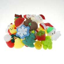 1/5/10/20pcs Christmas Mochi Soft Toys, Random Styles - Christmas Squishies, Suitable For Party Favors, Christmas Stocking Stuffers, Birthday Gifts, Classroom Rewards And Gift Bags