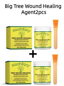 100g Cinta de cera de injerto con cepillo - Adecuado para la poda en huertos y jardines, cuidado de plantas y protección de cortes de injerto de árboles. Se incluye un cepillo gratis para una aplicación fácil. Es una opción ideal para herramientas de injerto de árboles frutales y también es adecuado para usar en Halloween y Navidad