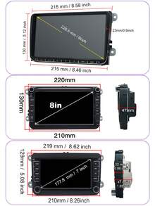 SEPTON 1pc SPETON 2Din Car Radio Android For VW Golf Touran Polo Tiguan Jetta Passat B5 B7 B6 CC Skoda Jetta Universal Multimedia Carplay 5GWifi6 GPS Navigation Car Setero - Apricot - View 10