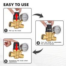 Válvula reductora de presión de latón para caravana, regulador de presión NH3/4-11.5 - DN20 - Ver 7