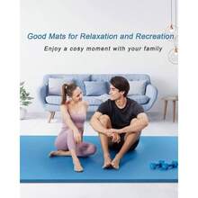 Tapete de Yoga Antideslizante y Cmodos, Yoga para Ejercicio de Calidad y Ecolgico, 183x 61CM, Suavecito y Grueso, Deporte Colchoneta Fitness Alfombrilla Gimnasio de Ejercicio para YogaGymPilates - azul pálido - Ver 8