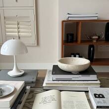 DLarge Decorative Marble Bowl 7.87 Inches Natural Stone Round Bowl For Home Decor Fruit Nuts Jewelry Tray Coffee Tables Centerpiece Soap Serving Beige - Beige787inch - View 6