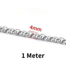 1m 304 Stainless Steel Jewelry Chain, Multi-Style DIY Bracelet Necklace Accessories, Rust-Proof Decorative Chain For Clothing - Stainless Steel Chain - View 12