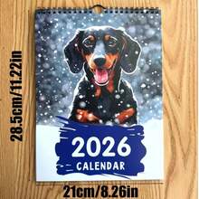 2026 Dackel Kalender - Lustiger Hunde Planer mit süßen Dackel Fotos, Monatskalender (Januar-Dezember) - Perfektes Geschenk für Hundeliebhaber, Zuhause, Büro oder Schreibtischdekoration - Ideal für Dackel Besitzer & Haustierbegeisterte - Lustiges Haustier Geburtstags- oder Einweihungsgeschenk, Weihnachten, Weihnachtsgeschenke, Weihnachtsdekoration, Neujahrsgeschenke, Neujahrsdekoration - Verschiedenfarbig - Übersicht 8