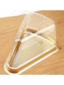 50 个/套带勺子的三角形蛋糕盒、6 英寸和 8 英寸透明分层蛋糕便携盒、慕斯切片蛋糕、提拉米苏、奶油泡芙、透明蛋糕切片容器、蛋糕盒、带盖的塑料芝士蛋糕容器、生日派对礼品、婚礼派对礼品、烘焙工具、餐厅业务的厨房用具和切片蛋糕松饼包装（带纸盘），适用于派对、办公室、户外。 - 彩色 - 查看 19