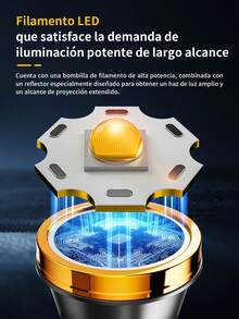 Faro frontal impermeable y de alta luminosidad con 1 luces LED,2 modos,Linterna frontal LED de alta potencia, linterna superbrillante,para acampar al aire libre, carga USB, cómodo de usar, adecuado para trabajo nocturno al aire libre como acampar, pesca nocturna, reparaciones, camping, running, caza, senderismo, etc. - Negro - Ver 5