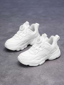 Pantofi sport casual căptușiți cu pluș pentru copii, de iarnă, călduroși, ușori și confortabili