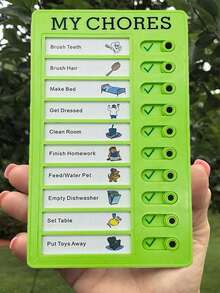 1 szt. Losowo kolorowa naklejka magnetyczna na tablicę suchościeralną z harmonogramem nauki, tablica na notatki na lodówkę - Wielokolorowe - Zobacz 6