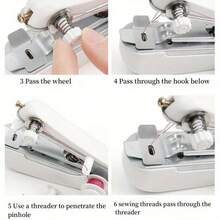 14pc Portable Handheld Sewing Machine Set - Compact Manual Sewing Tool, Adjustable Tension Knob, Quick Repair Without Power/Battery, Essential For Outdoor Exploration And Travel - Multicolor - View 8