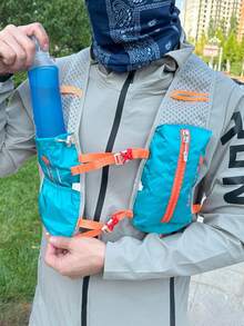 Reflective Hydration Backpack With Adjustable Chest Strap, Lightweight Running Vest, Water-Resistant Hiking Backpack, Unisex Hydration Pack For Running, Hiking, Cycling, Climbing, Camping, Mountain Biking, Marathon, Travel