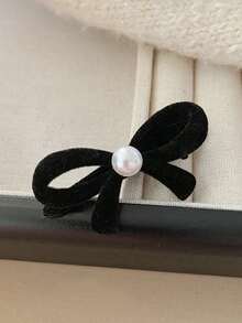 10 件女孩红色植绒蝴蝶结发夹，小植绒刘海夹，新年发饰 - 彩色 - 查看 8