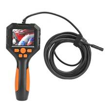 Cámara endoscópica de inspección portátil pantalla IPS 2.8 pulgadas lente 2MP impermeable IP68 ideal para tuberías reparación automotriz industrial usos varios - Naranja - Ver 2