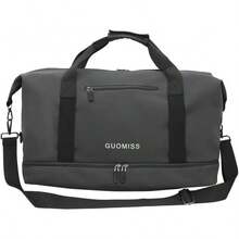 JeeLeeko Maleta Deportiva Bolsa para gym Diseño de Separación Húmedo y Seco Bolsa de viaje con ompartimento para Zapatos, para Hombres y Mujeres moda impermeable(Caqui) - gris - Ver 10