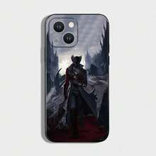 Funda de teléfono del juego Bloodborne compatible con iPhone 16, 15, 14, 13, 12, 11 Plus, Pro Max, XS, X, XR, SE, Mini, 8, 7, de silicona suave negra. Funda compatible con iPhone 17 Pro Max, 17 Pro, 17 - Z6 - Ver 11