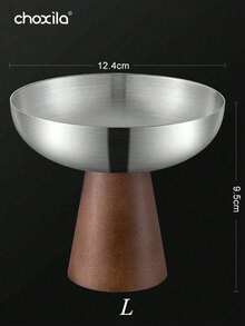 choxila 1个甜点杯，高脚小吃沙拉布丁杯，甜点碗，木底托盘，冰淇淋碗，不锈钢盘，烛台，适用于家庭、餐厅、庭院、聚会/派对/露营/礼品，斋月期间可用 - Cup - 查看 9