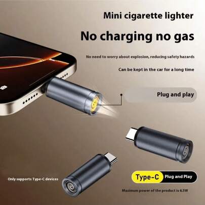 USB-C 电动自行车空气流通安全插头 - 防风手机接口 | 非充电户外防尘保护 | 不兼容警告，充电插头，旅行充电器适配器，充电器插头，紧凑设计，耐用适配器，高品质适配器，科技爱好者用户