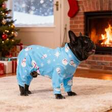 圣诞狗狗睡衣，搞笑圣诞狗狗服装，圣诞小狗睡衣，圣诞小狗衣服，狗狗毛衣，小狗圣诞礼物，狗狗服装，狗狗衣服，小型犬、中型犬、大型犬睡衣，超柔软有弹性，全身印花圣诞图案，S-6XL - 彩色 - 查看 5
