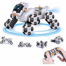 TendenciaPTHTECHUS Coche de Control Remoto para niños, 8 Ruedas 8WD Recargable, 2.4GHz RC Coche de derrape con Luces LED y música, Giro 360 ° , Regalo Ideal para Navidad Juguete (Blanco)Calidad premium - Azul - Ver 9