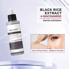 黑米焕肤温和去角质黑米精华 80ml | 蕴含黑米提取物、烟酰胺和米糠水 | 深层清洁毛孔，去除黑头和死皮细胞 | 提亮肤色，改善暗沉和粗糙 | 保湿不紧绷 | 适合所有肤质 - 黑色 - 查看 7